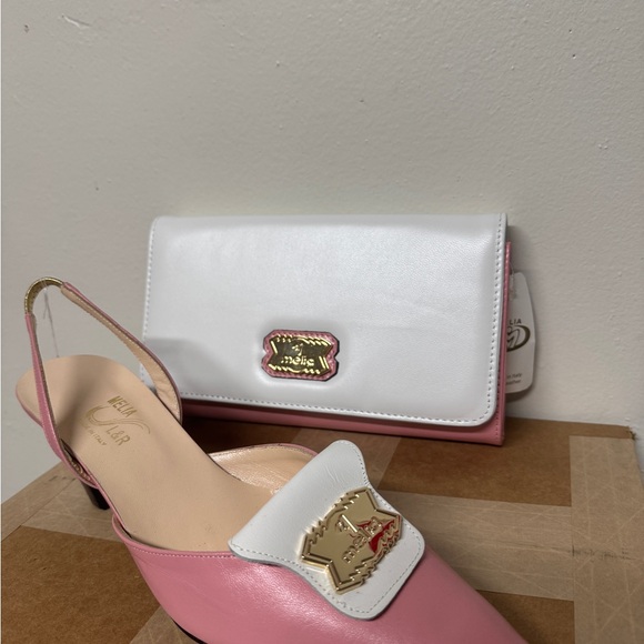 Pink Pointed Toe Slingback Heels main image 0